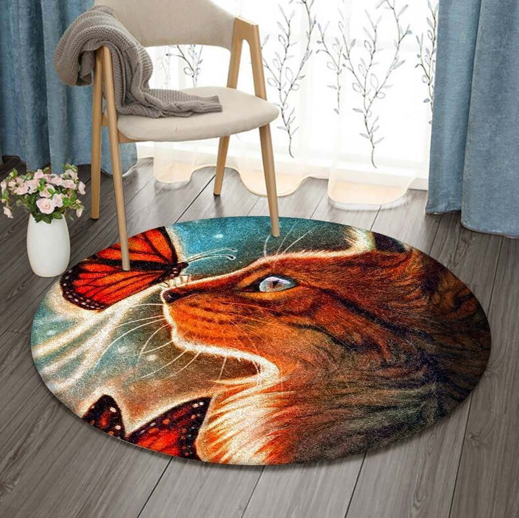 Cat Limited Edition Round Rug Carpet Bedroom Livingroom Home Decor