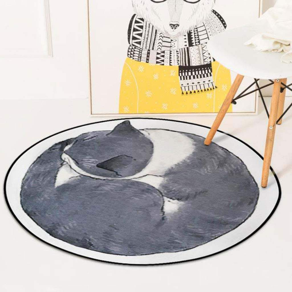 Cat Limited Edition Round Rug Carpet Bedroom Livingroom Home Decor