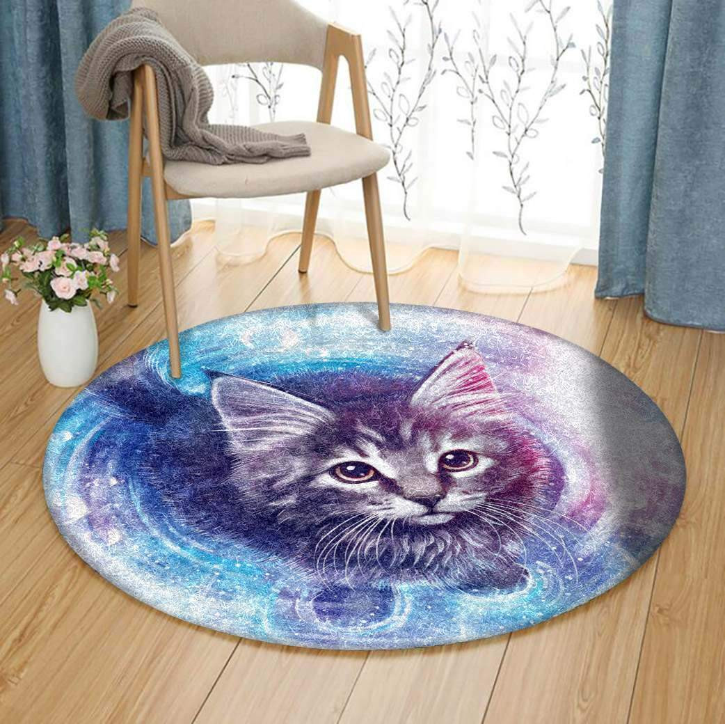 Cat Limited Edition Round Rug Carpet Bedroom Livingroom Home Decor