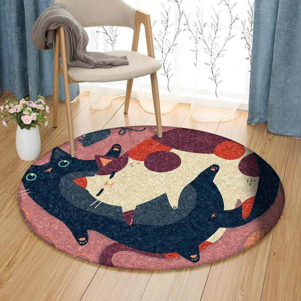 Cat Limited Edition Round Rug Carpet Bedroom Livingroom Home Decor