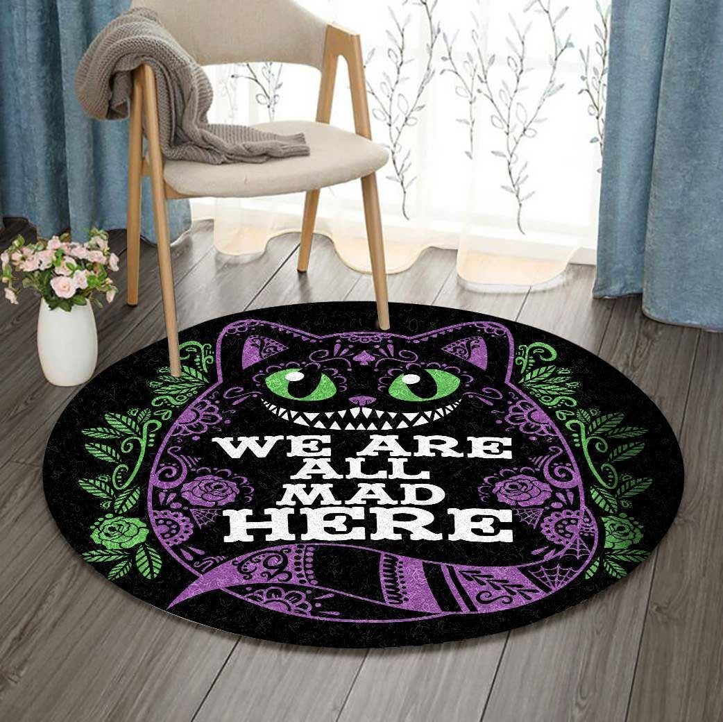 Cat Round Rug Carpet Bedroom Livingroom Home Decor