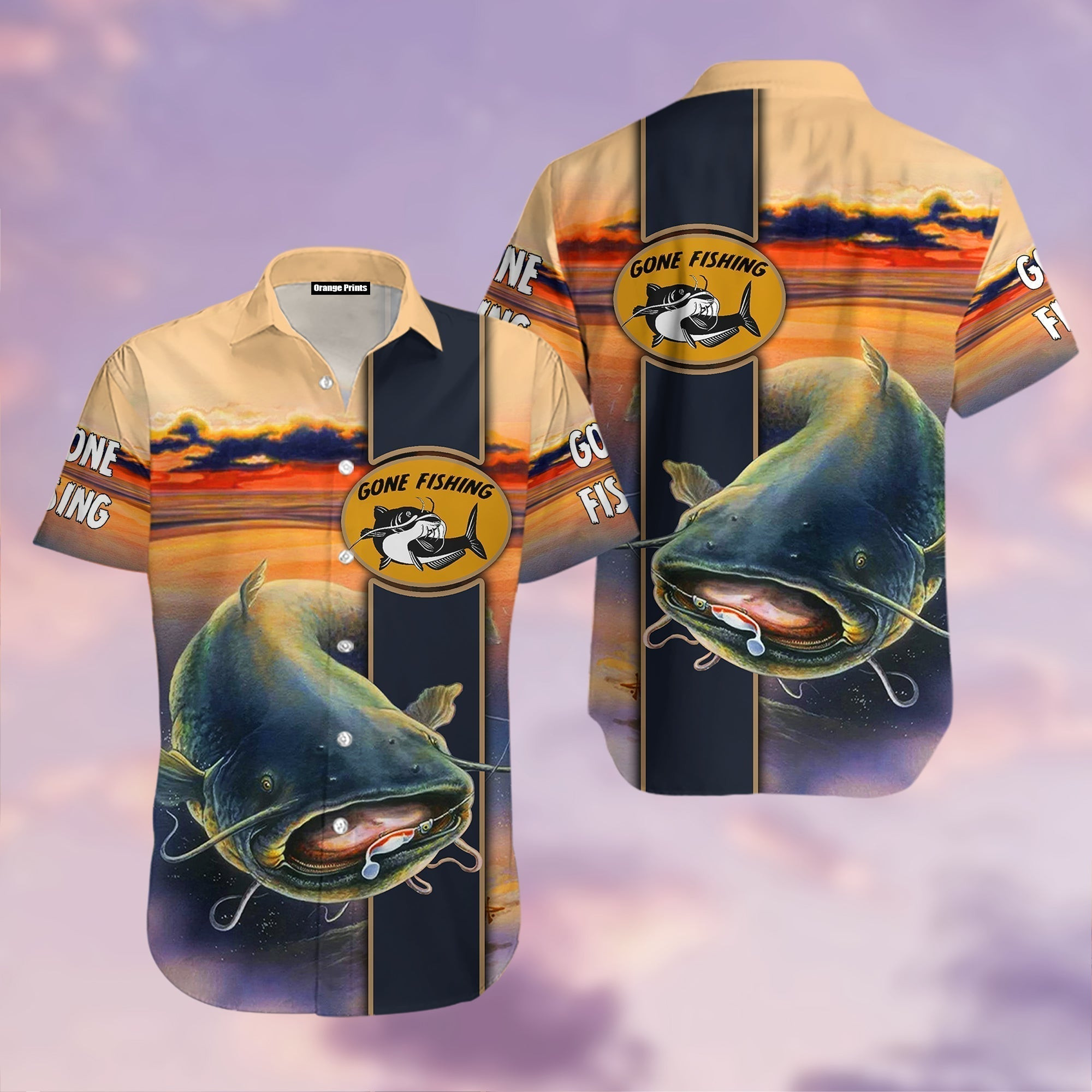 Catfish Gone Fishing Hawaiian Shirt