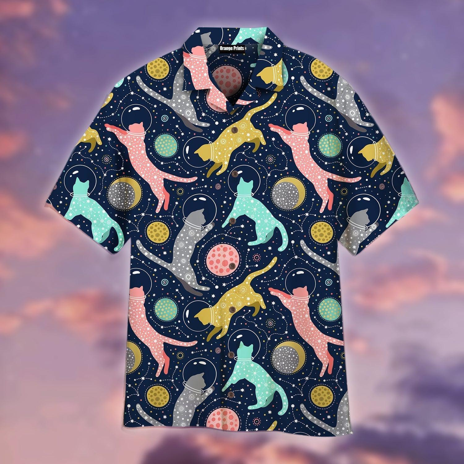 Cats Space Cosmic Hawaiian Shirt