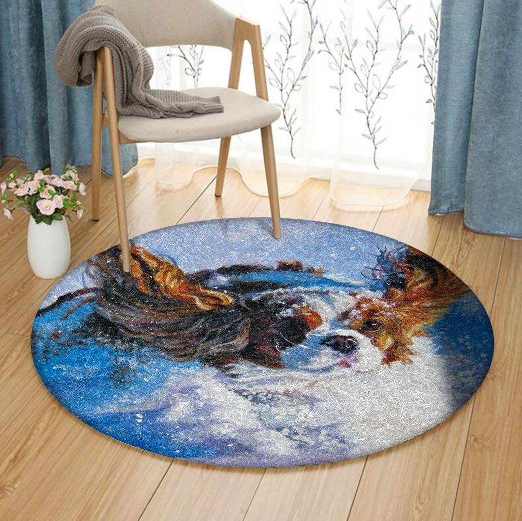 Cavalier King Charles Round Rug Carpet Bedroom Livingroom Home Decor