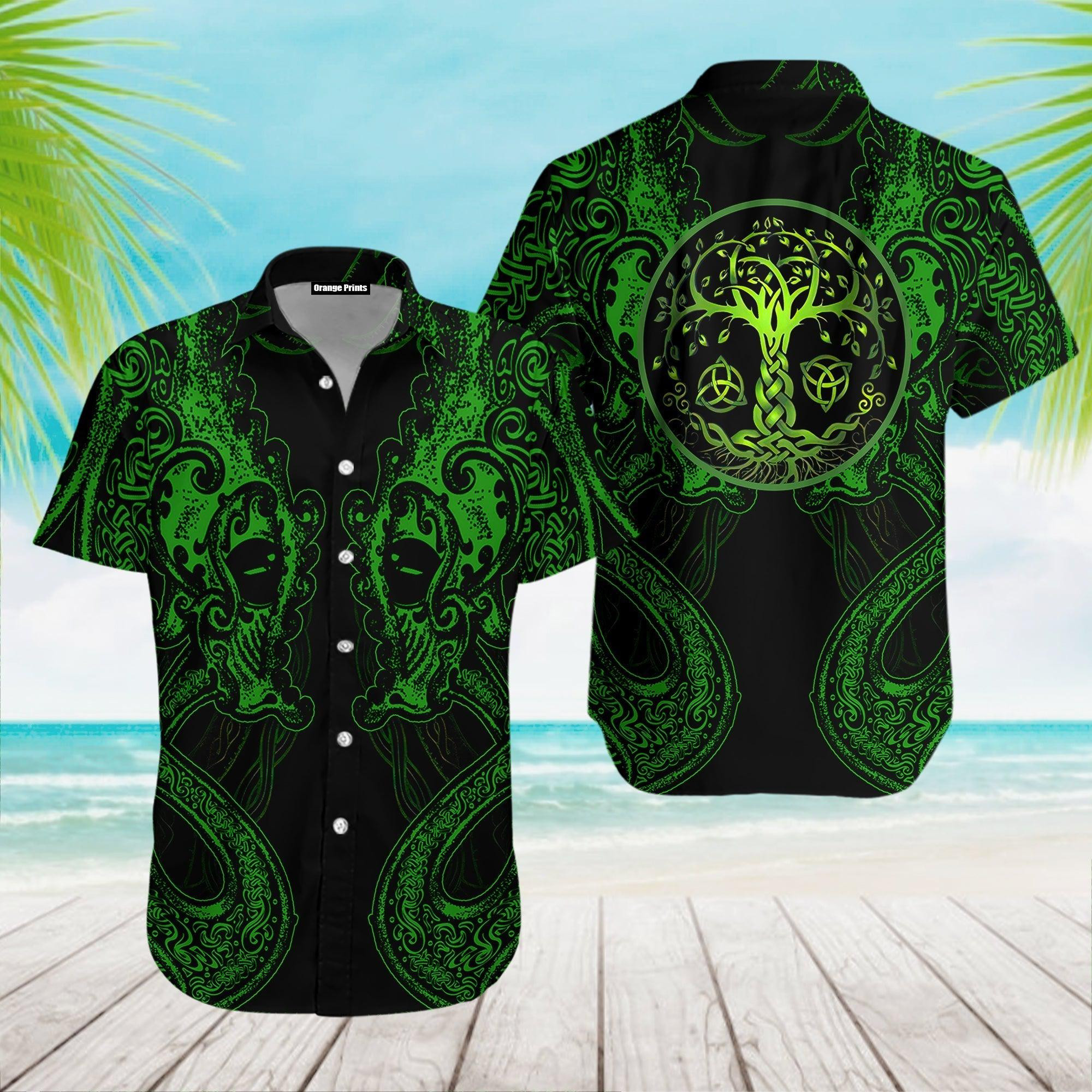 Celtic Dragon Tree Of Life Hawaiian Shirt