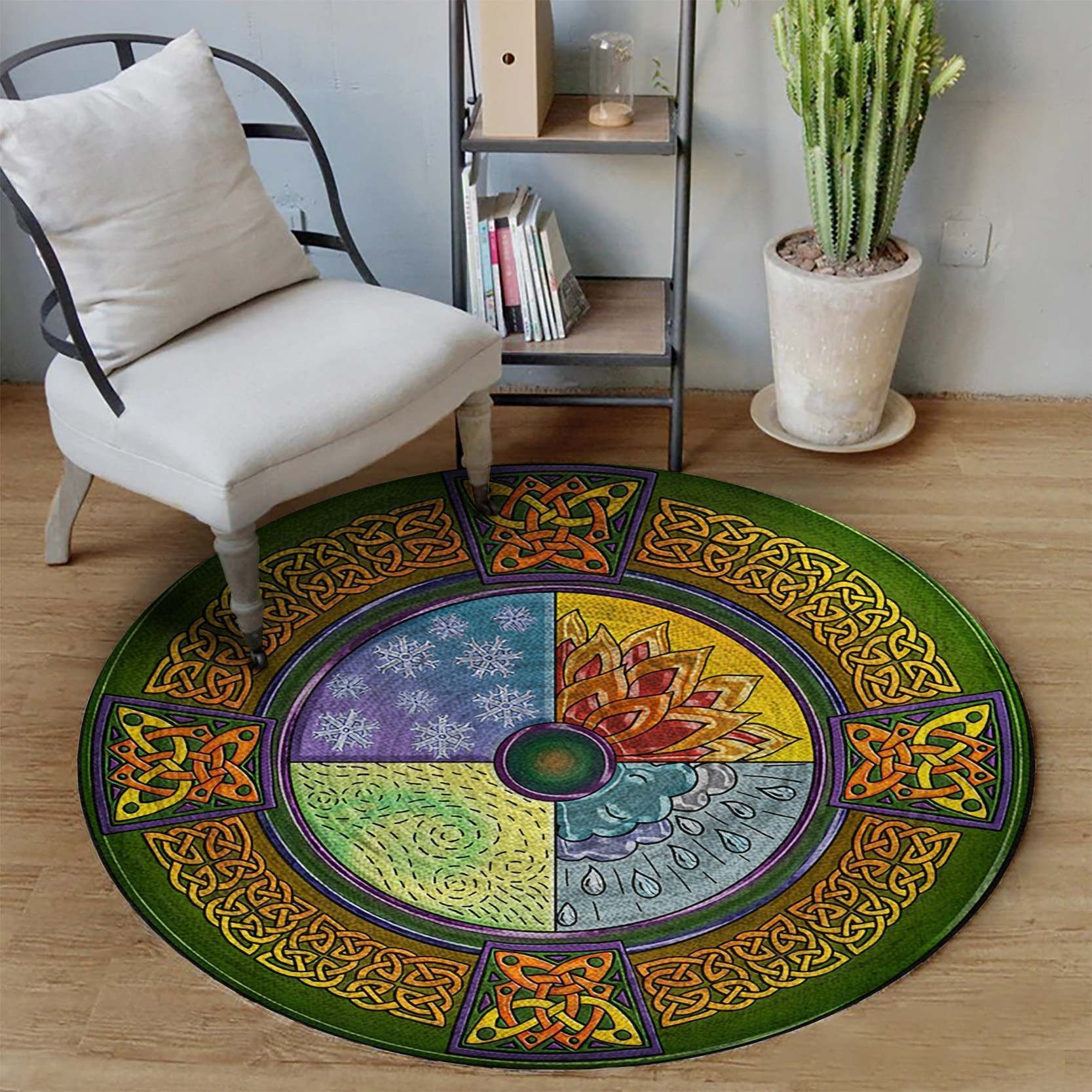 Celtic Round Rug Carpet Bedroom Livingroom Home Decor