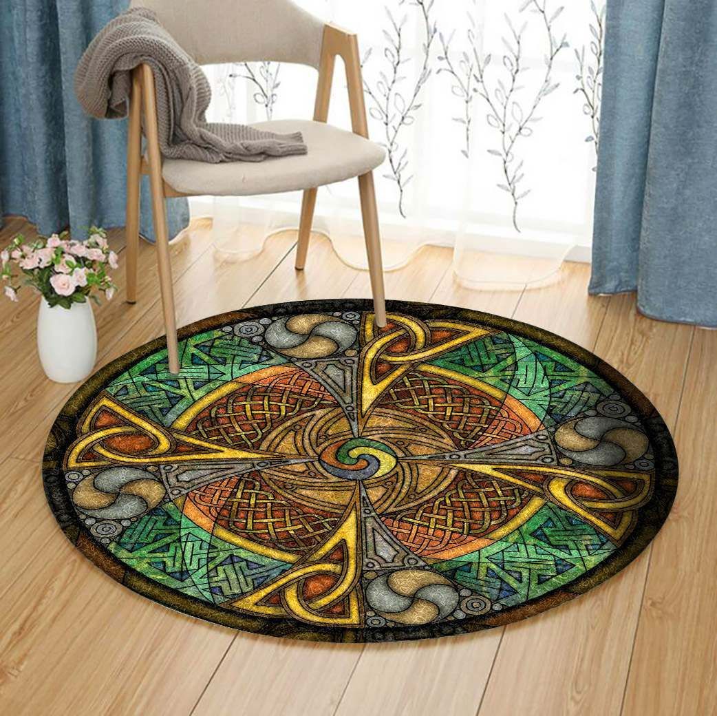 Celtic Round Rug Carpet Bedroom Livingroom Home Decor