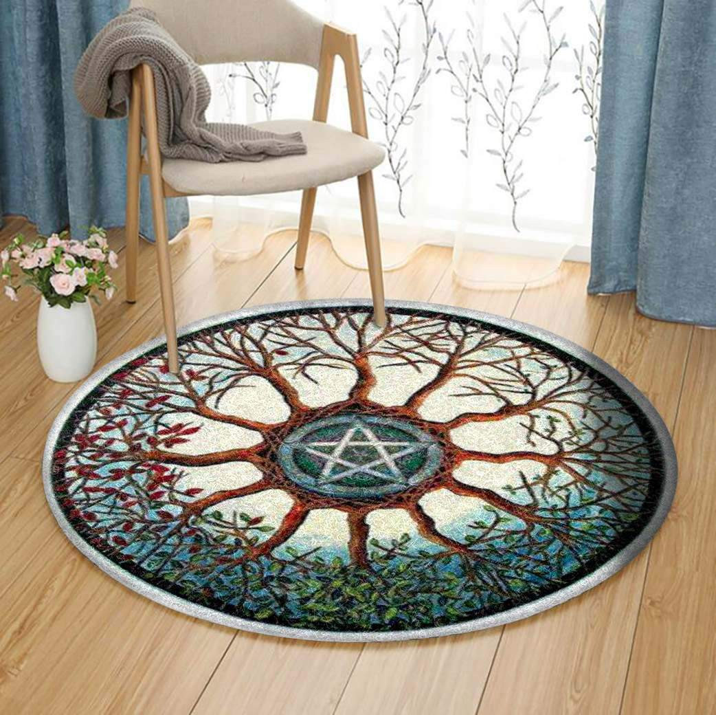 Celtic Tree Of Life Limited Edition Round Rug Carpet Bedroom Livingroom Home Decor
