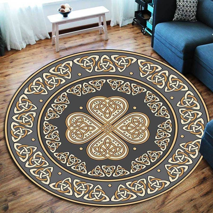 Celtic Viking Round Rug Carpet Bedroom Livingroom Home Decor