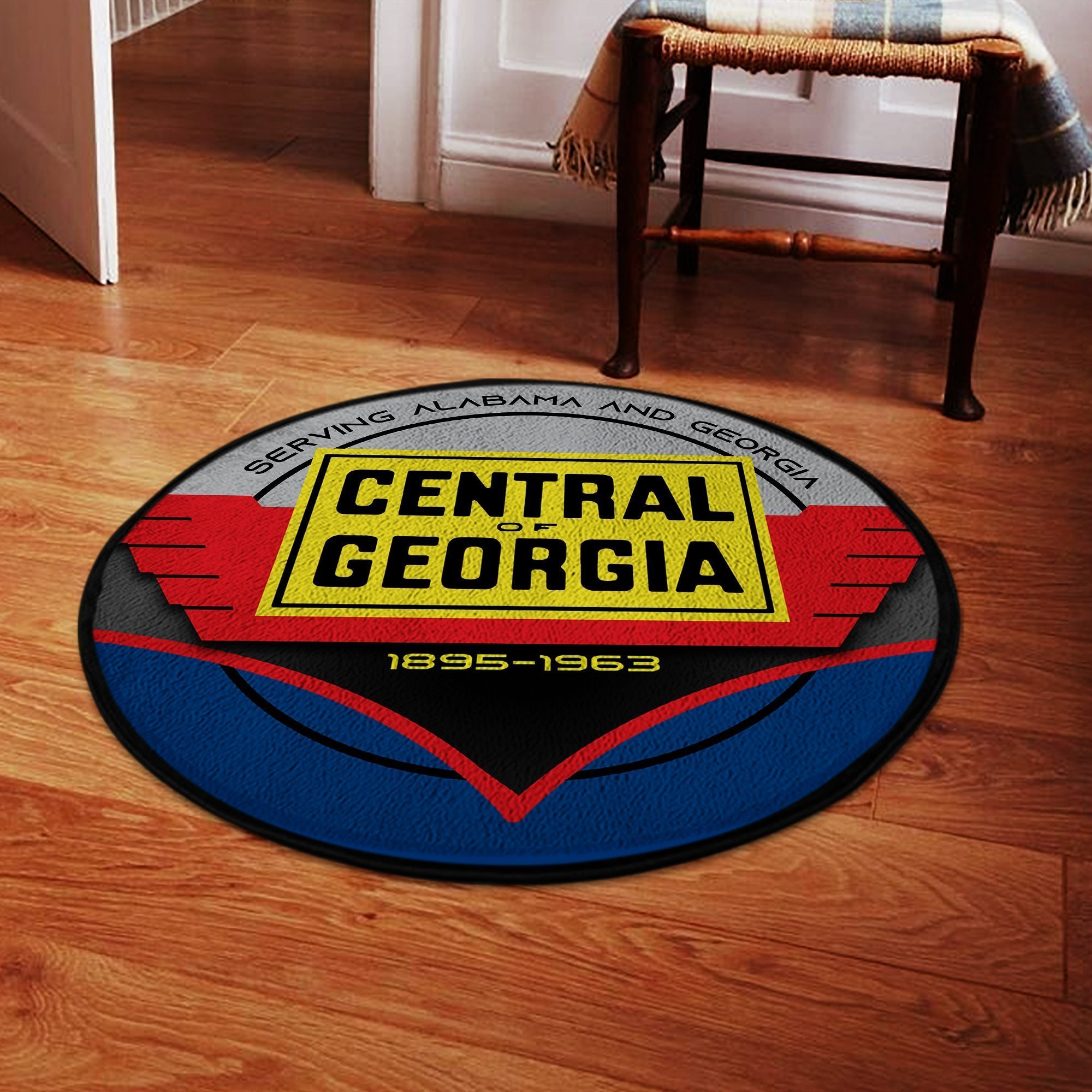 Central Of Georgia Railroad Railway Round Rug Carpet Bedroom Livingroom Home Decor - Image 3