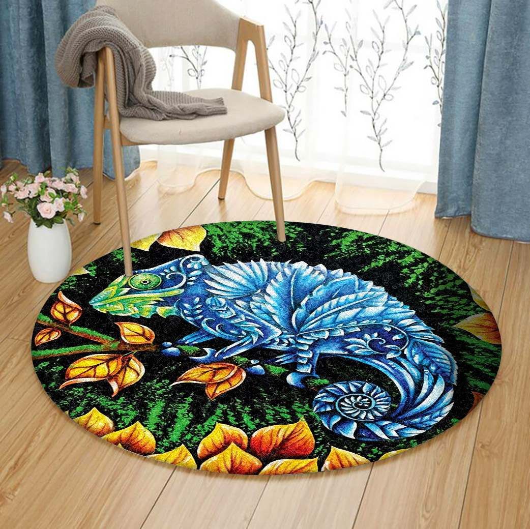Chamelon Round Rug Carpet Bedroom Livingroom Home Decor