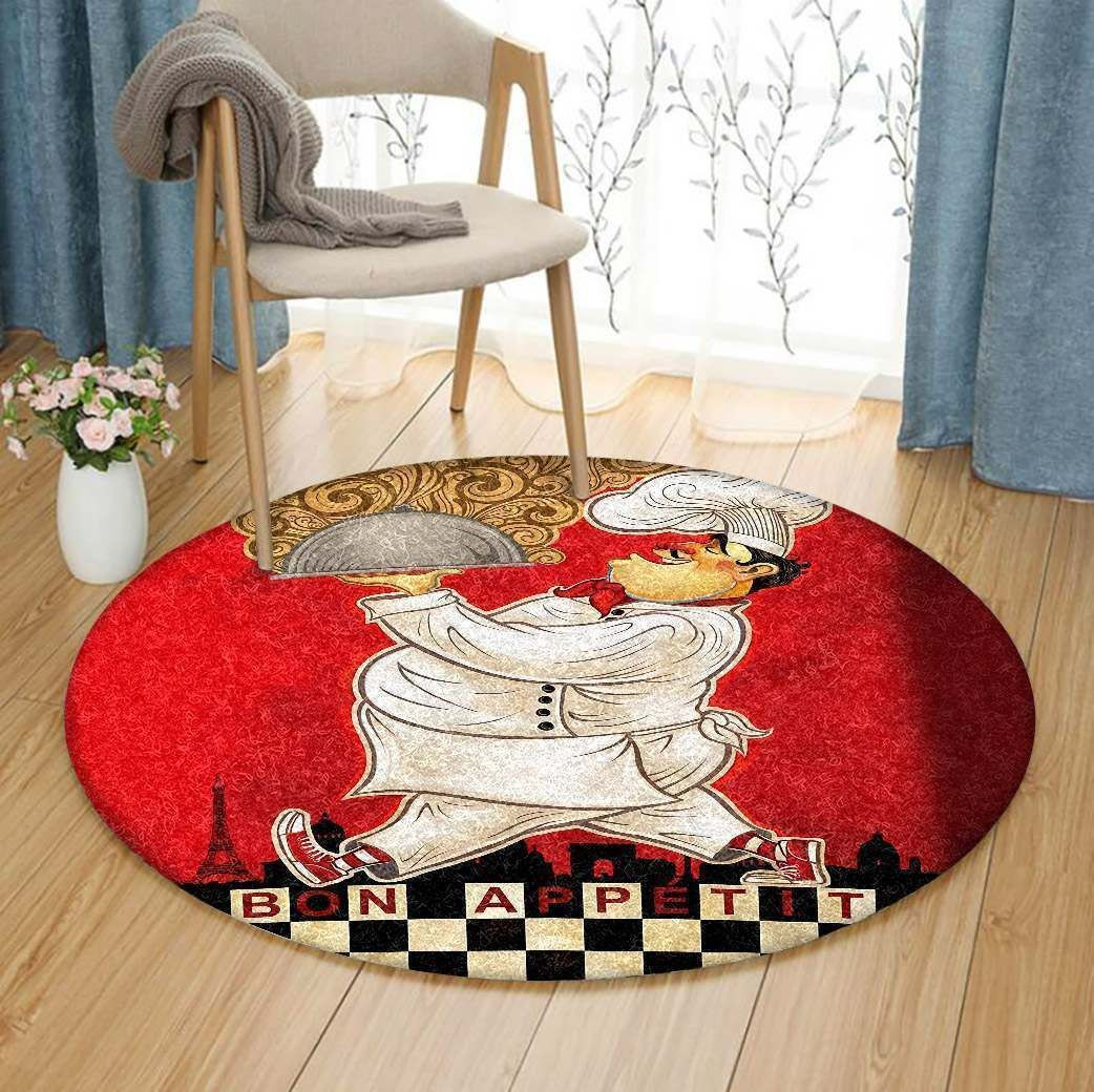 Chef Round Rug Carpet Bedroom Livingroom Home Decor