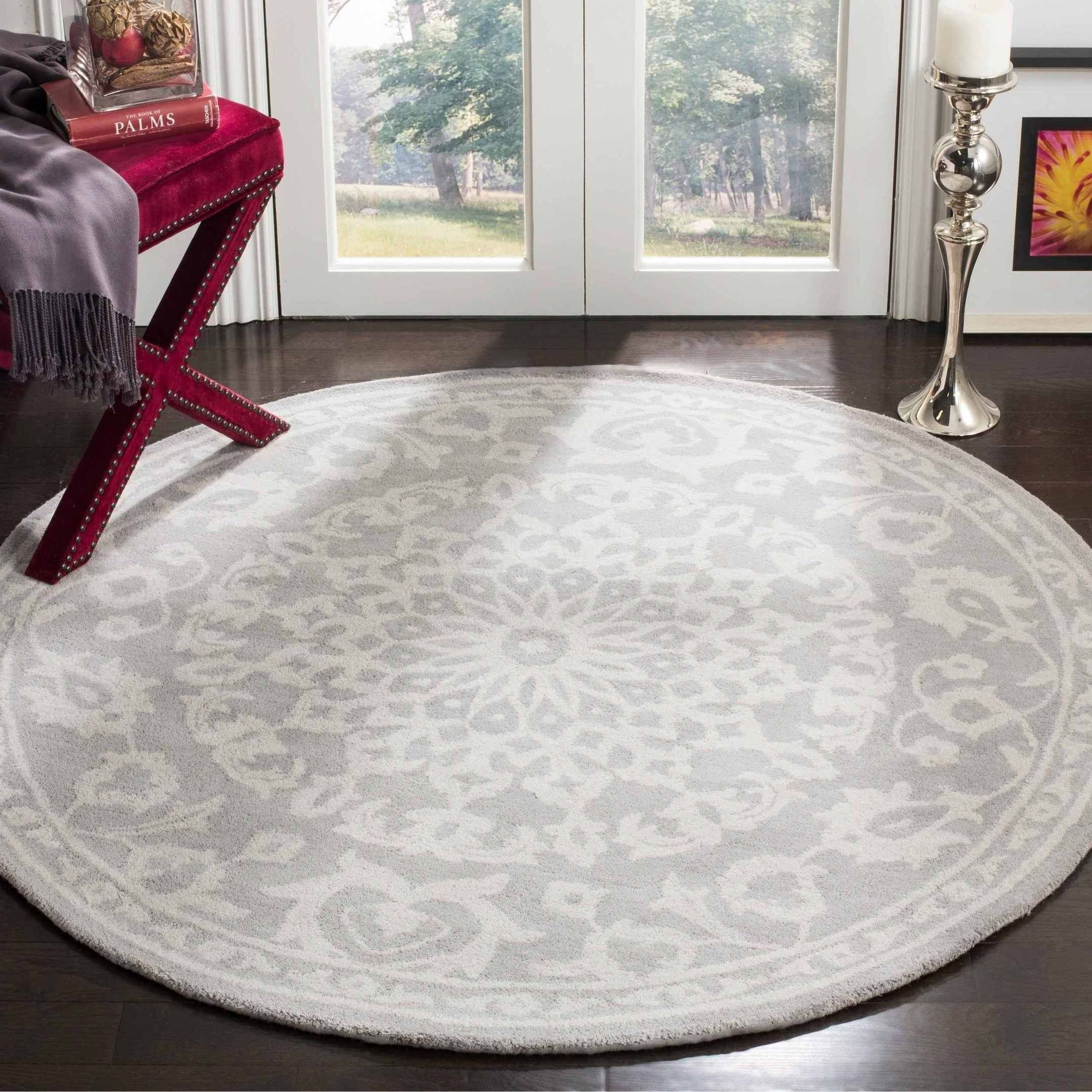Cherry Flower Round Rug Carpet Bedroom Livingroom Home Decor