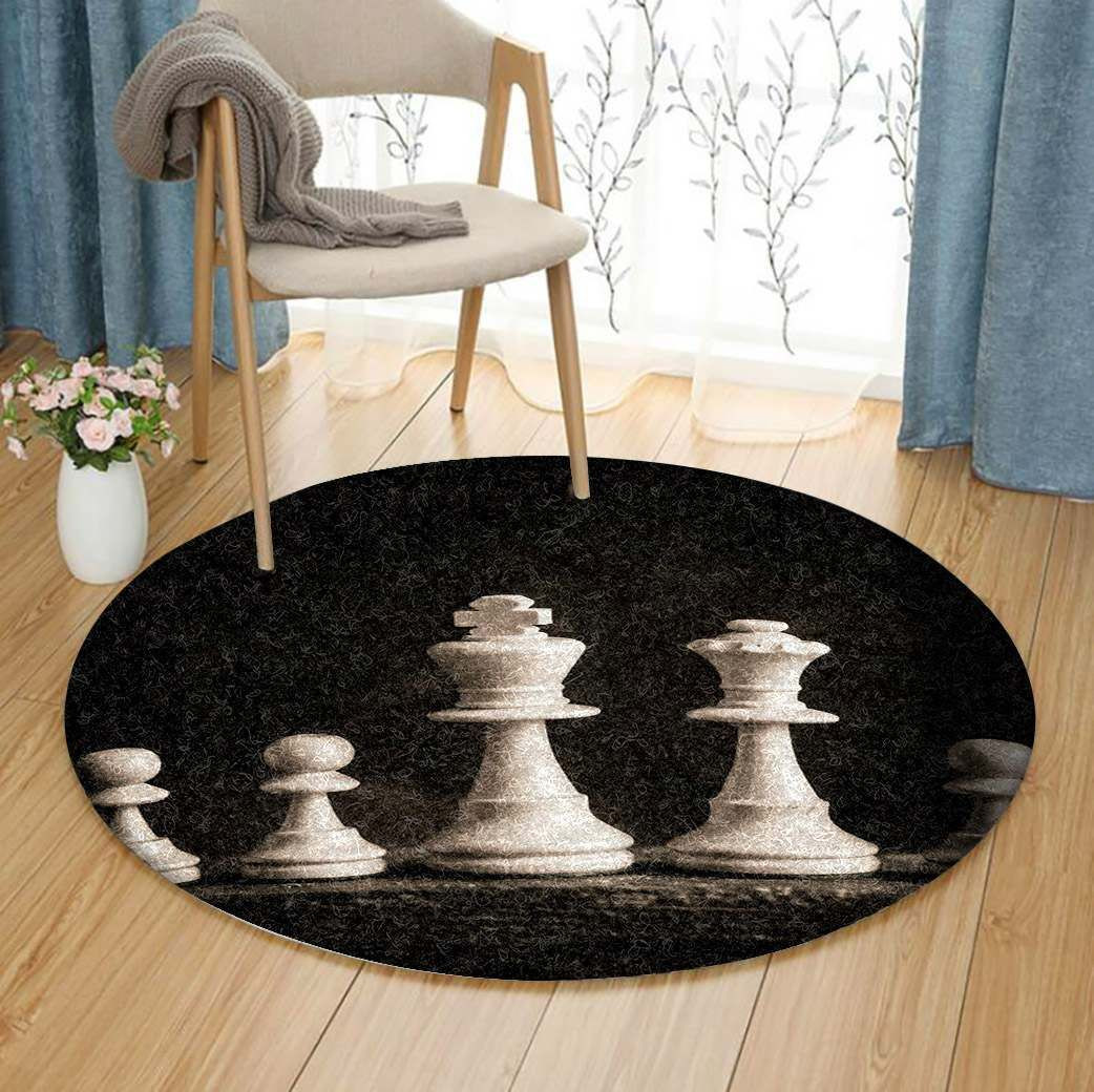 Chess Round Rug Carpet Bedroom Livingroom Home Decor