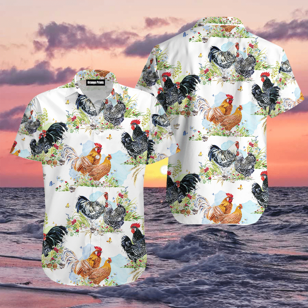 Chicken Hawaiian Shirt