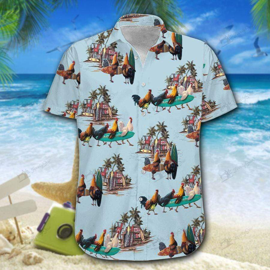 Chicken Hawaiian Shirt
