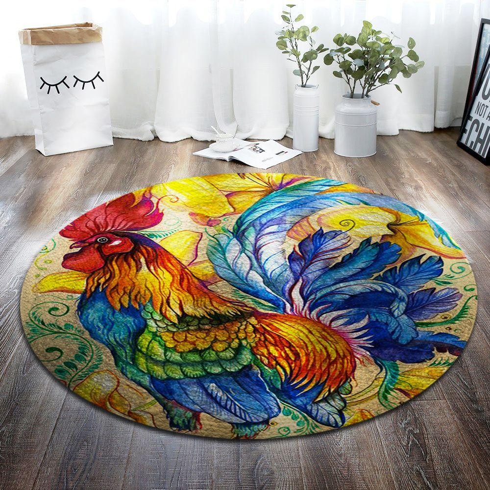 Chicken Limited Edition Round Rug Carpet Bedroom Livingroom Home Decor
