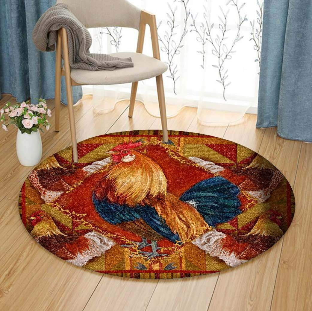 Chicken Limited Edition Round Rug Carpet Bedroom Livingroom Home Decor