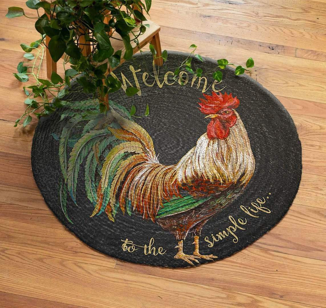 Chicken Limited Edition Round Rug Carpet Bedroom Livingroom Home Decor