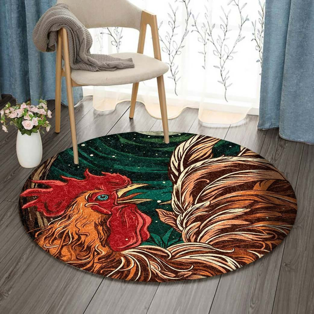 Chicken Limited Edition Round Rug Carpet Bedroom Livingroom Home Decor