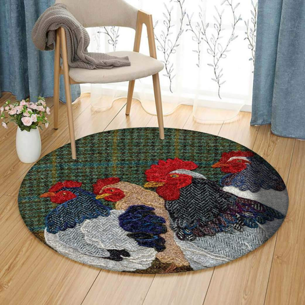 Chicken Limited Edition Round Rug Carpet Bedroom Livingroom Home Decor