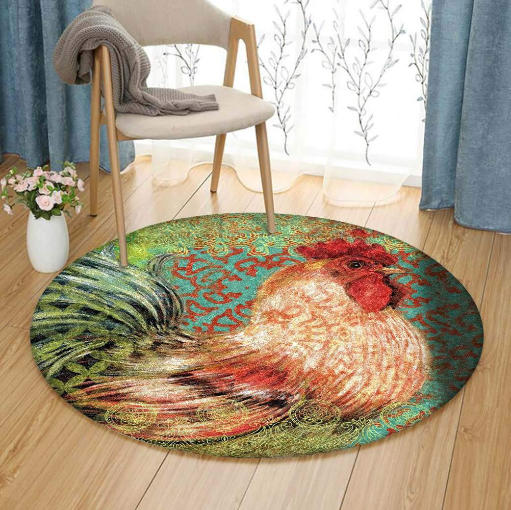 Chicken Limited Edition Round Rug Carpet Bedroom Livingroom Home Decor