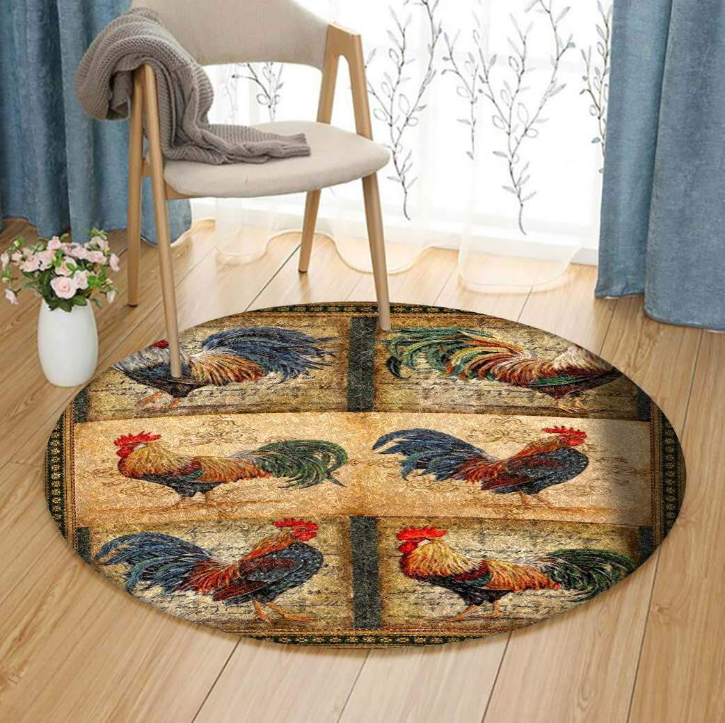 Chicken Limited Edition Round Rug Carpet Bedroom Livingroom Home Decor