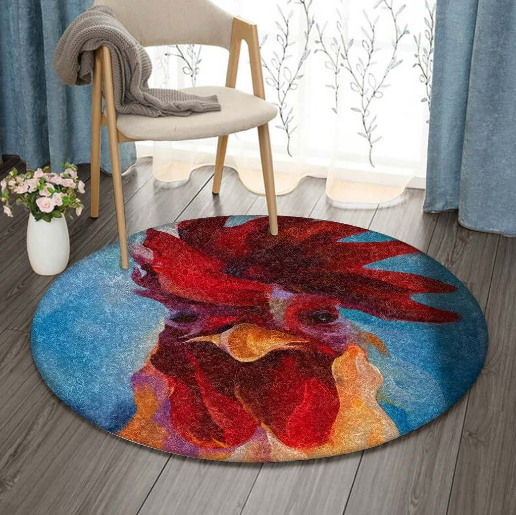 Chicken Round Rug Carpet Bedroom Livingroom Home Decor