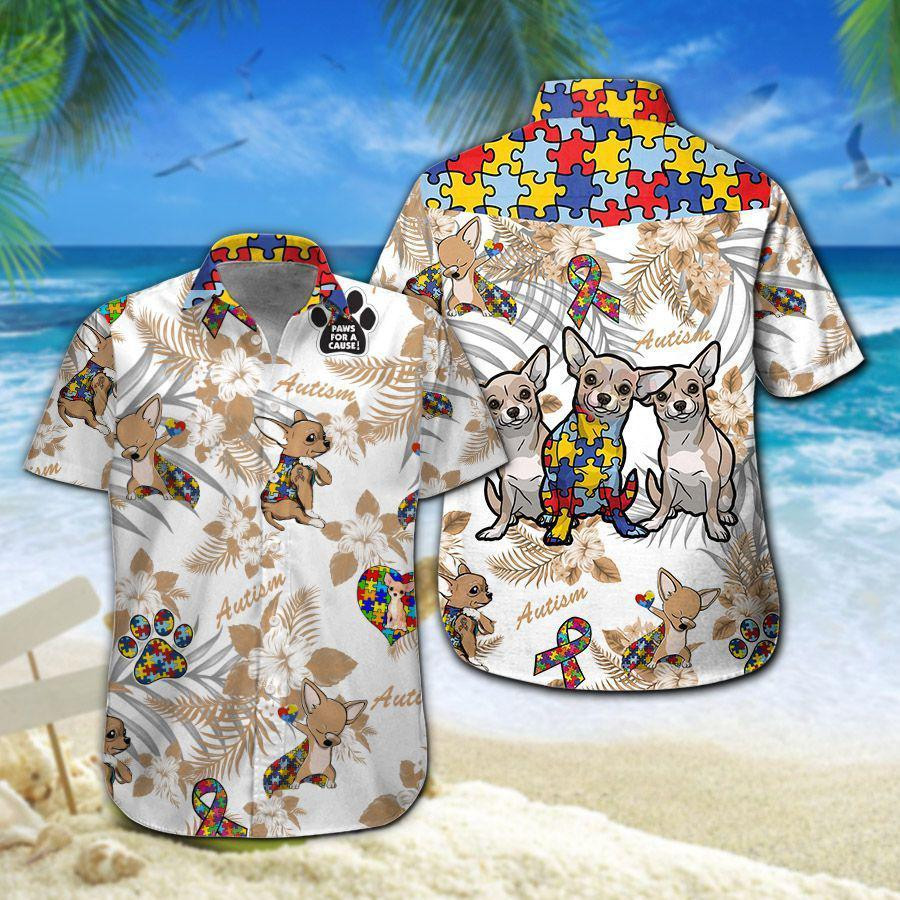 Chihuahua Autism Hawaiian Hawaiian Shirt