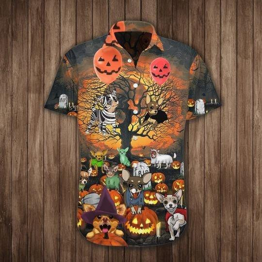 Chihuahua Costume Halloween Hawaiian Shirt