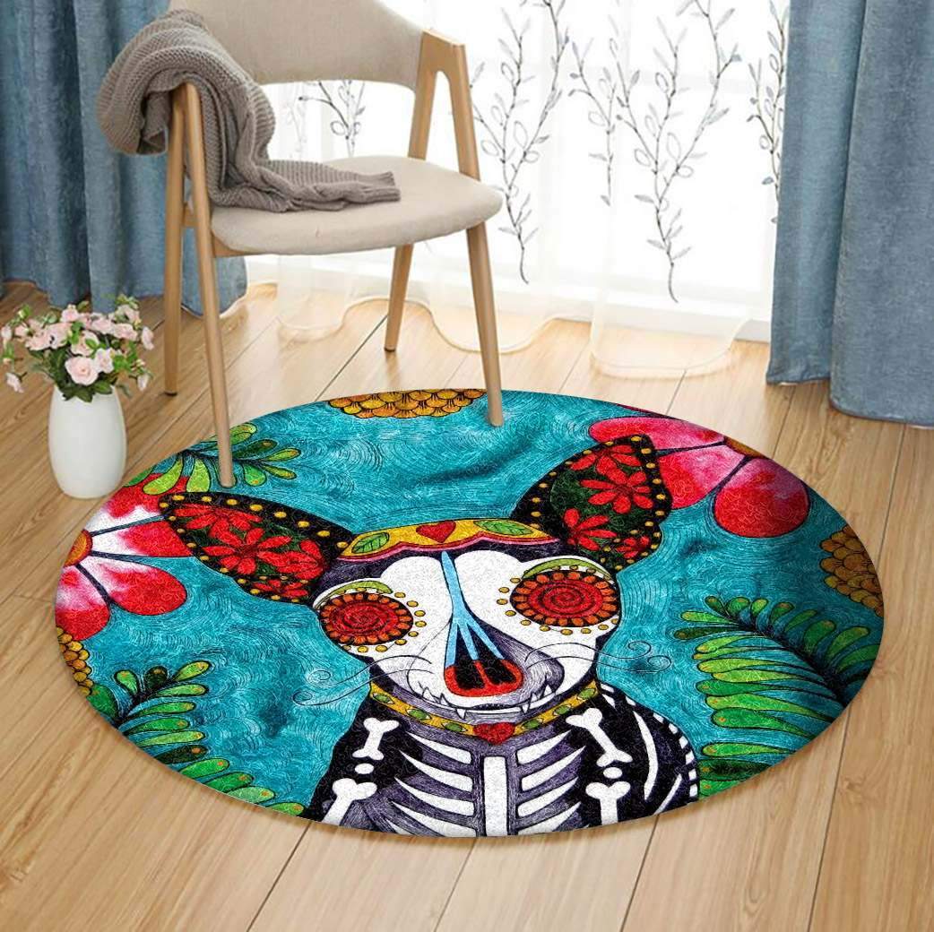 Chihuahua Limited Edition Round Rug Carpet Bedroom Livingroom Home Decor