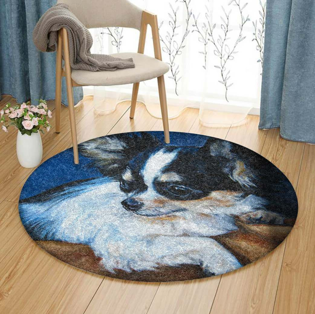 Chihuahua Round Rug Carpet Bedroom Livingroom Home Decor