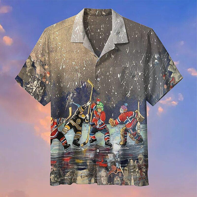 Children's Memory Hockey Hawaiian Shirt