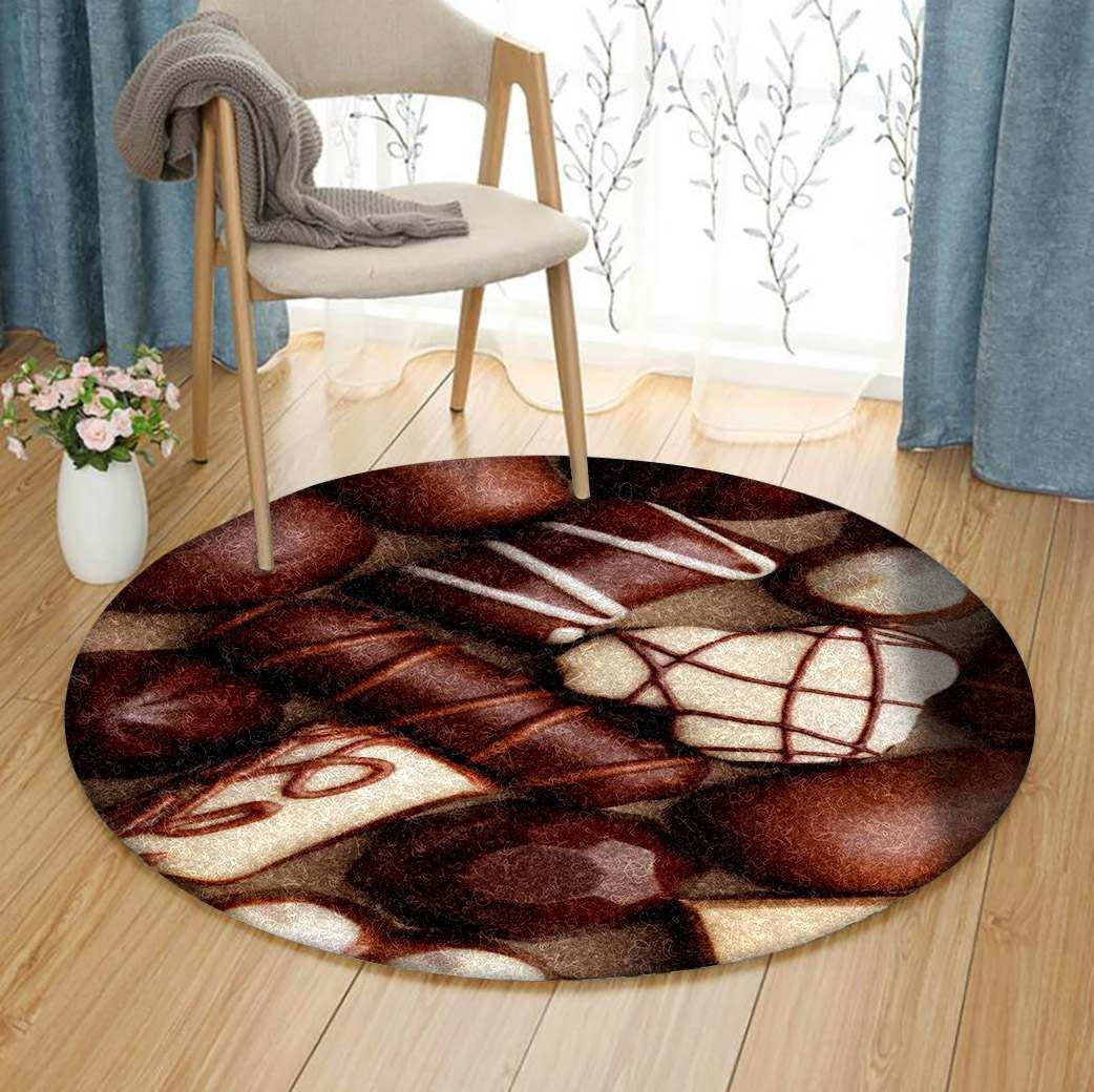 Chocolate Sweet Round Rug Carpet Bedroom Livingroom Home Decor