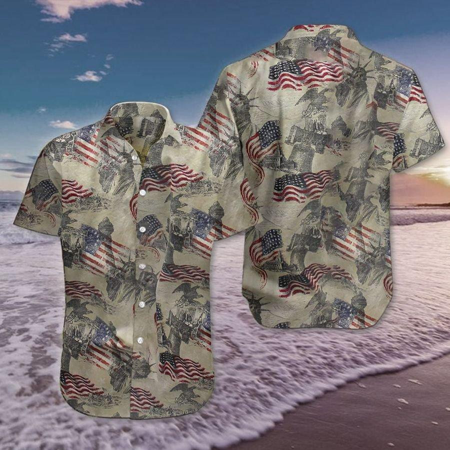 Christian American Flag Hawaiian Shirt