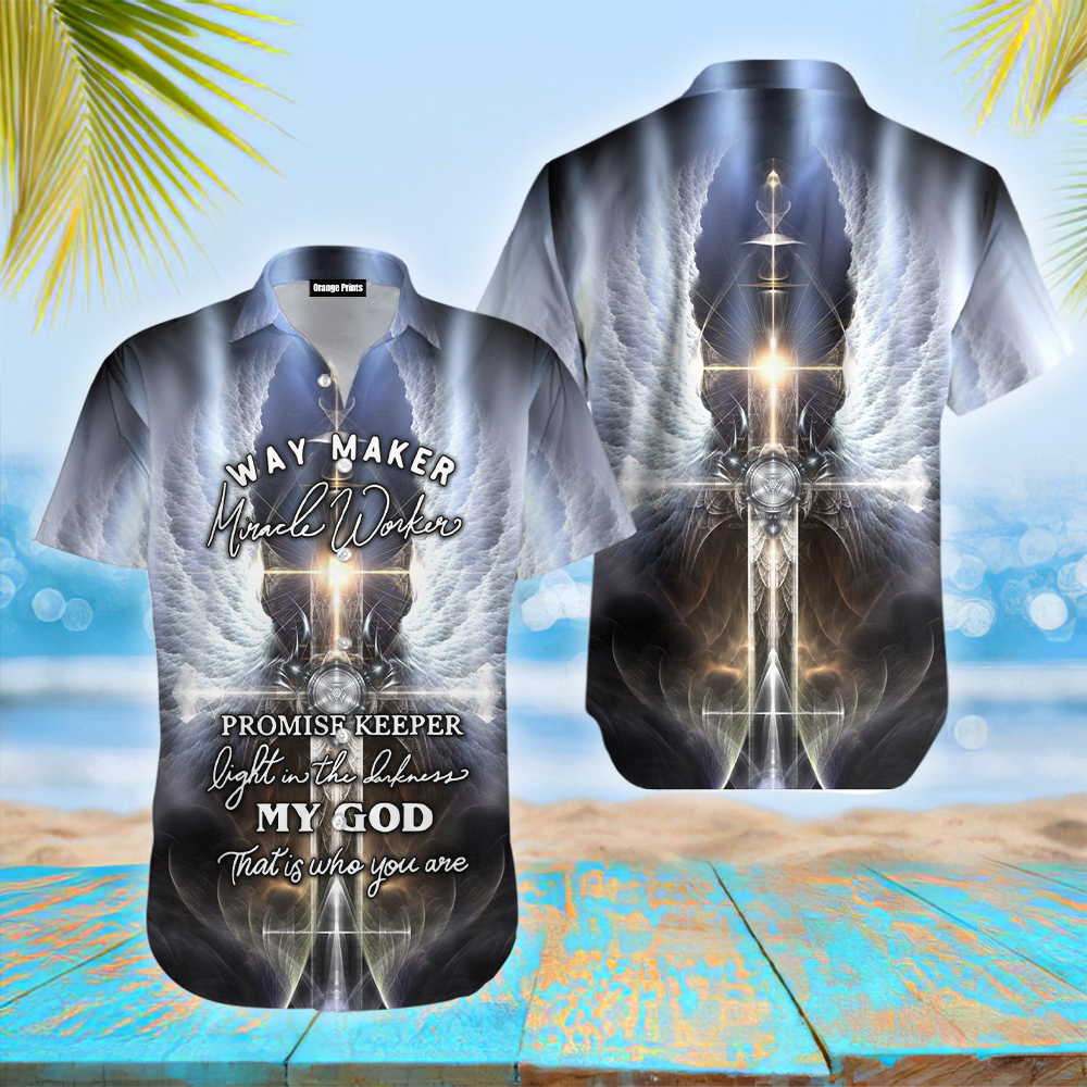 Christian Jesus Angle Wing Hawaiian Shirt