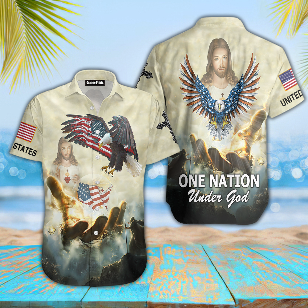 Christian One Nation Under God Hawaiian Shirt