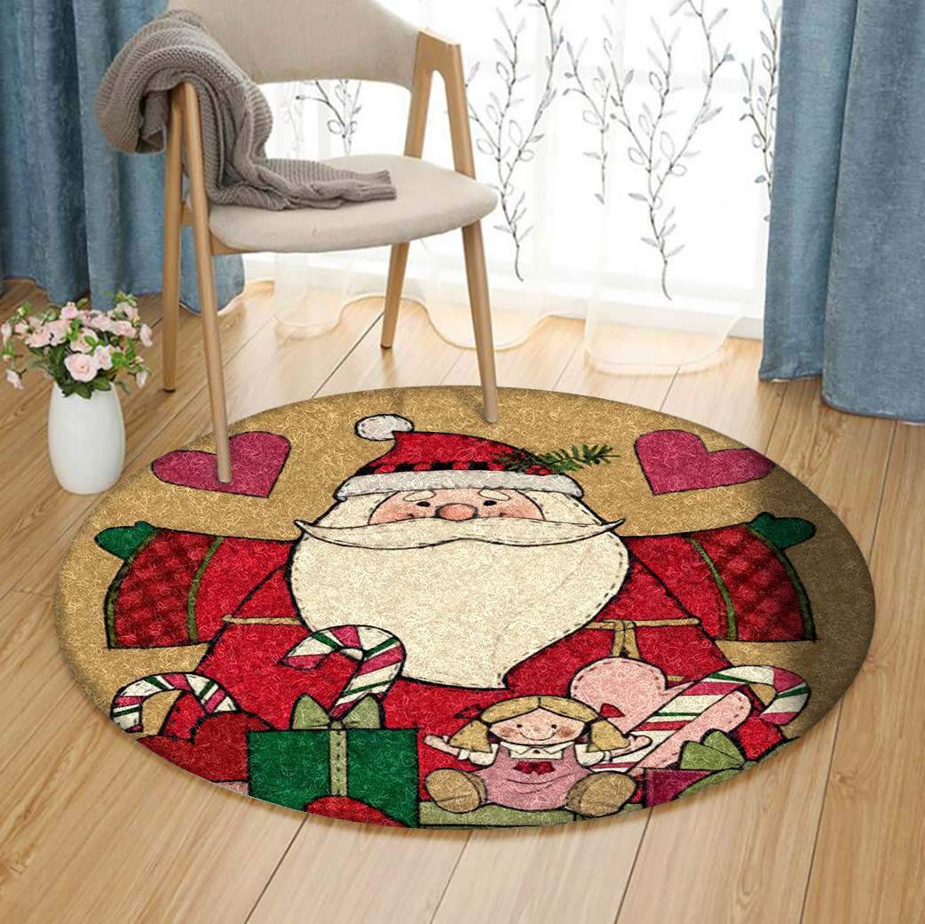 Christmas Gift Limited Edition Round Rug Carpet Bedroom Livingroom Home Decor