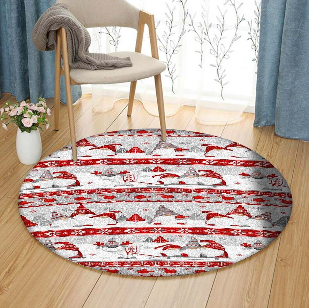 Christmas Round Rug Carpet Bedroom Livingroom Home Decor