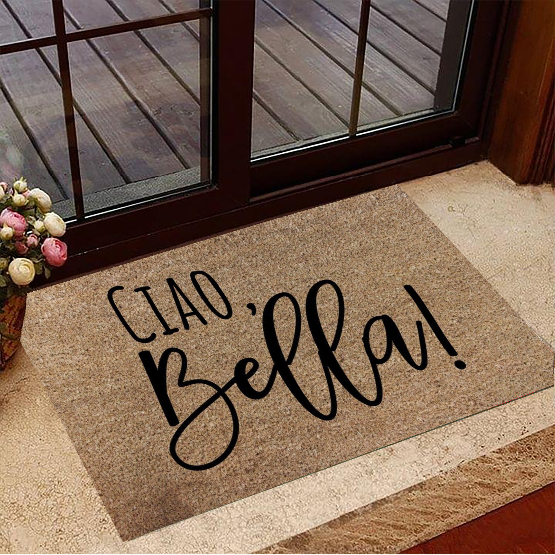 Ciao Rubber Doormat Ciao Bella Rubber Doormat For Home Italian Decor Ideas