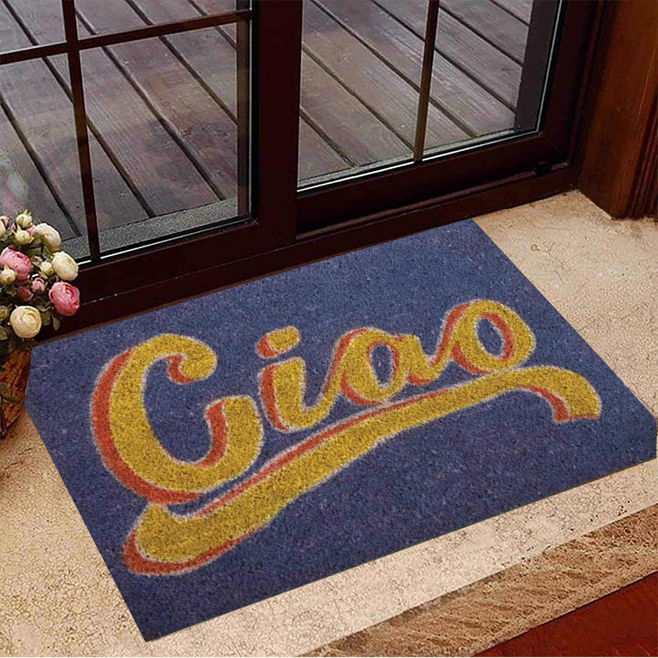 Ciao Rubber Doormat Ciao Welcome Mat For Front Door Italian Family Home Decor