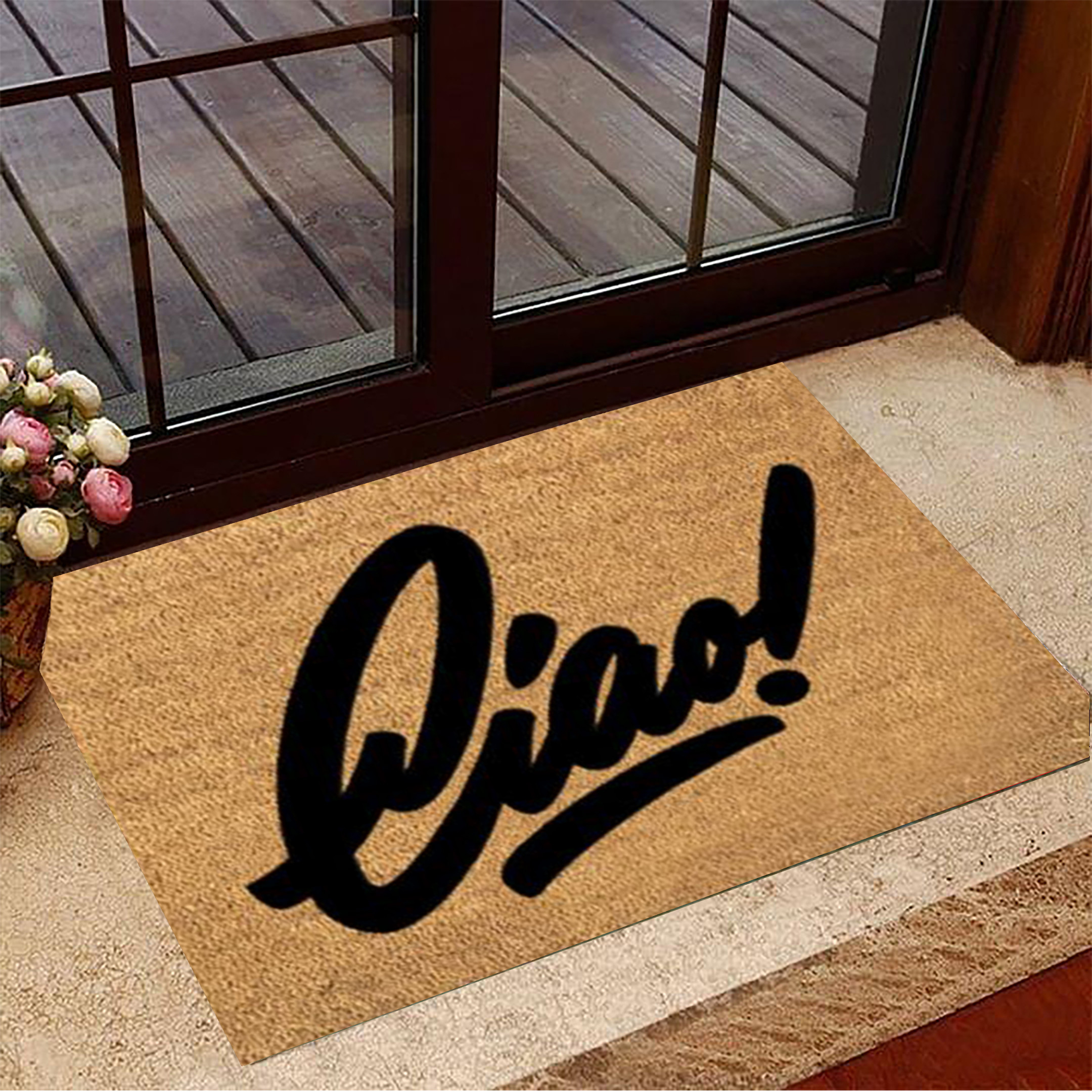 Ciao Rubber Doormat Ciao Welcome Mat Indoor Home Decoration For Italian Family