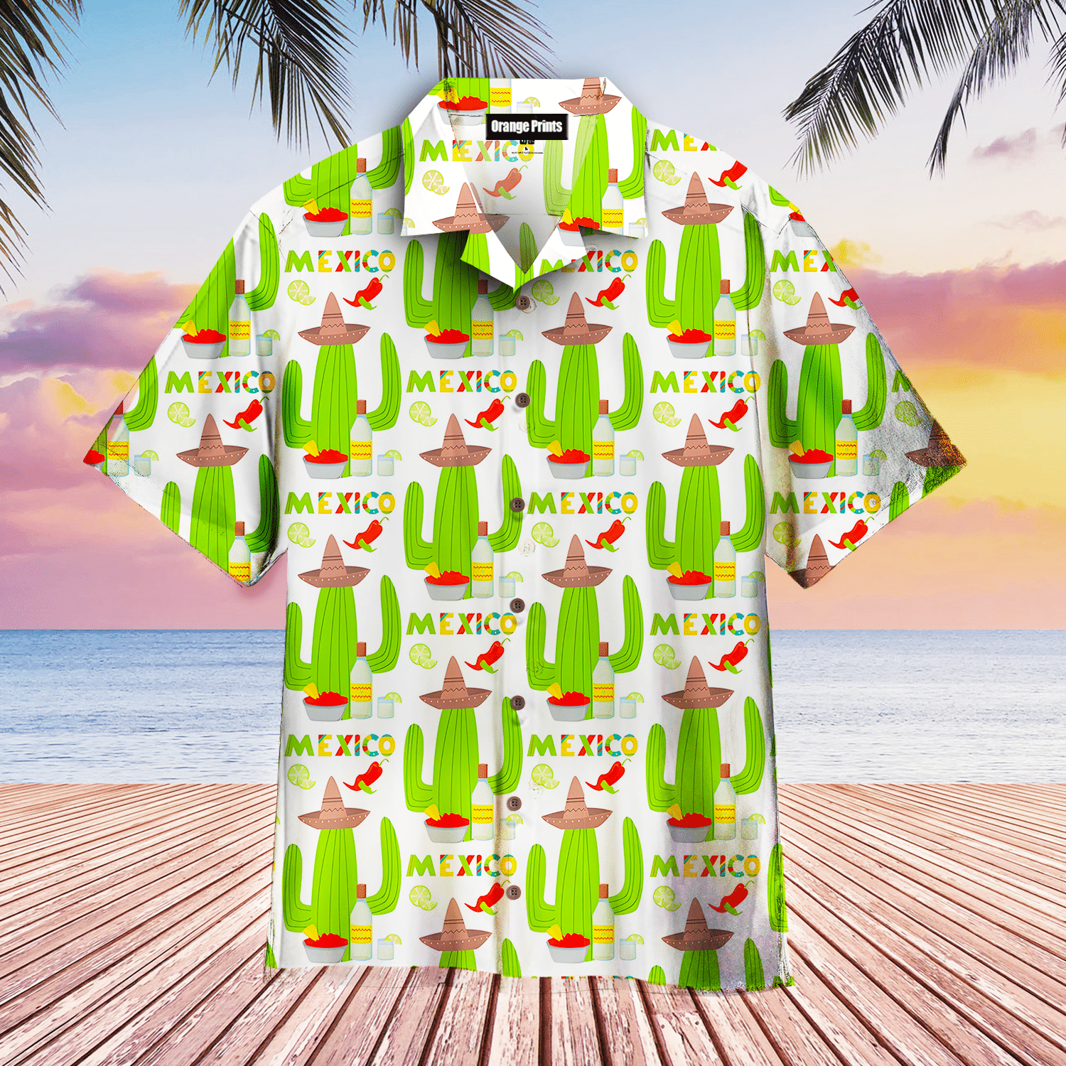 Cinco De Mayo Mexico Cactus Fiesta Hawaiian Shirt