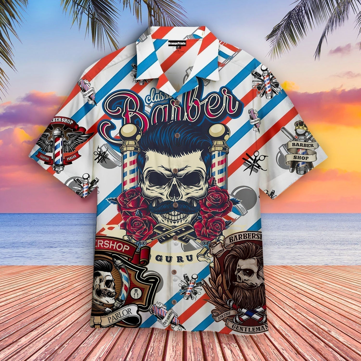 Classic Barber Hawaiian Shirt