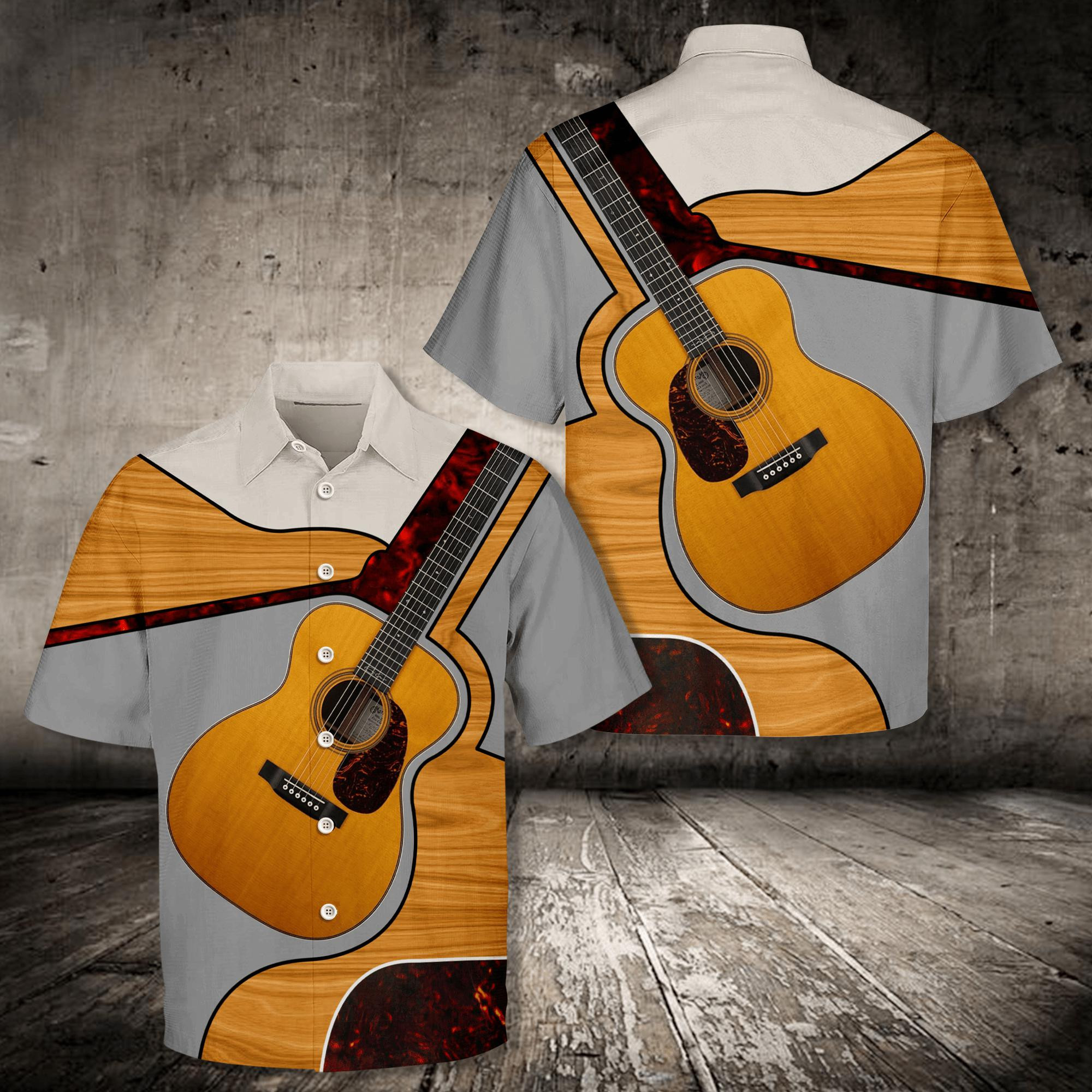 Classic Guitar Hawaiian Shirt