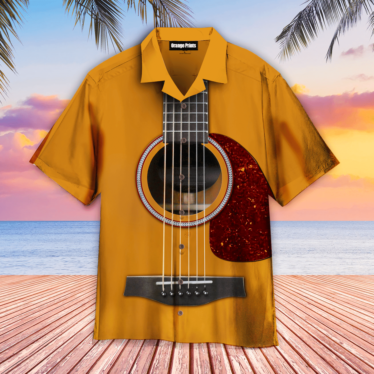 Classical Guitar Music Hawaiian Shirt