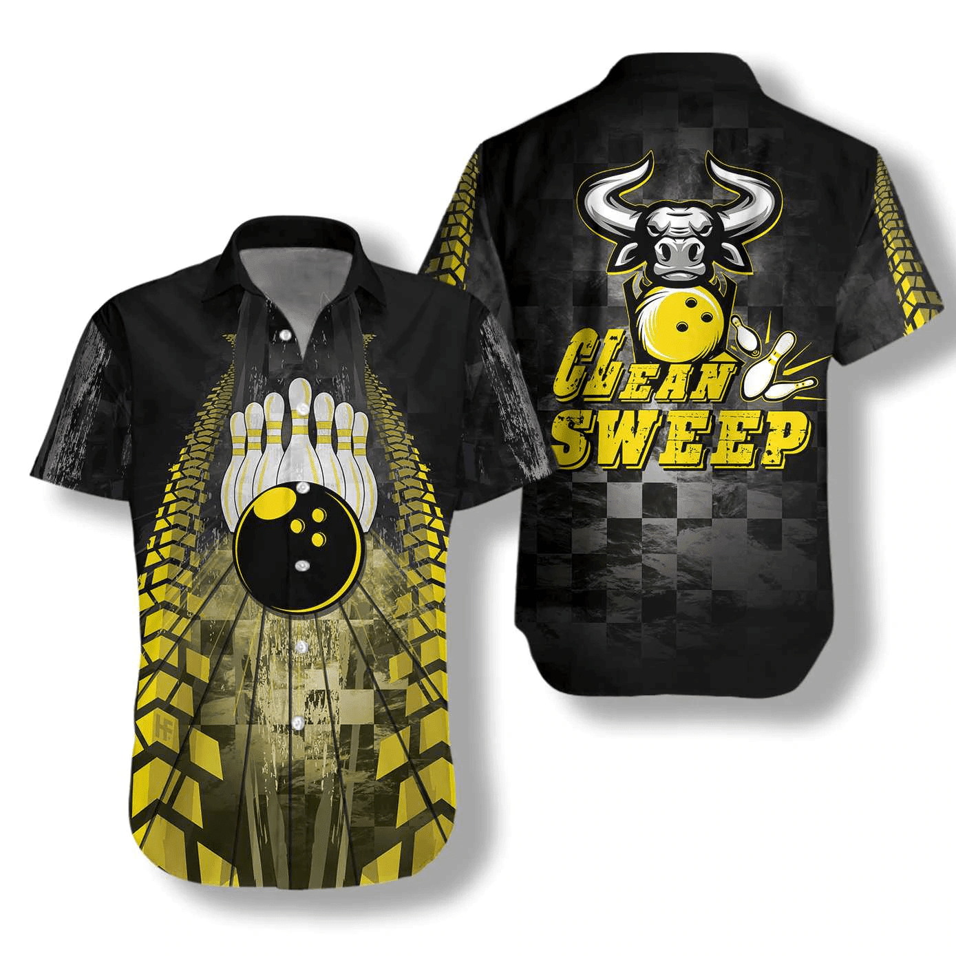 Clean Sweep Bowling Bull Hawaiian Shirt