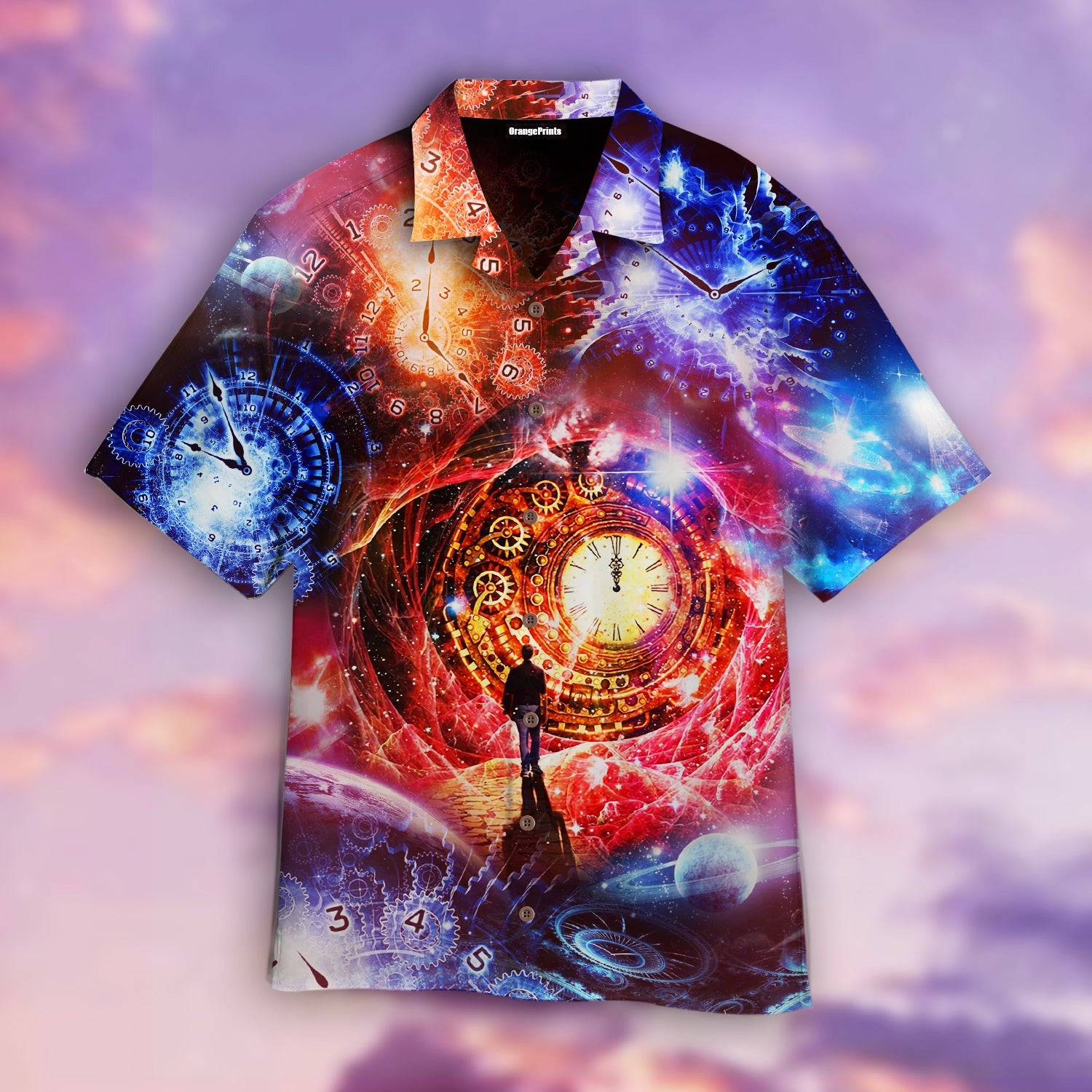 Clock Zodiac In The Galaxy Hawaiian Shirt