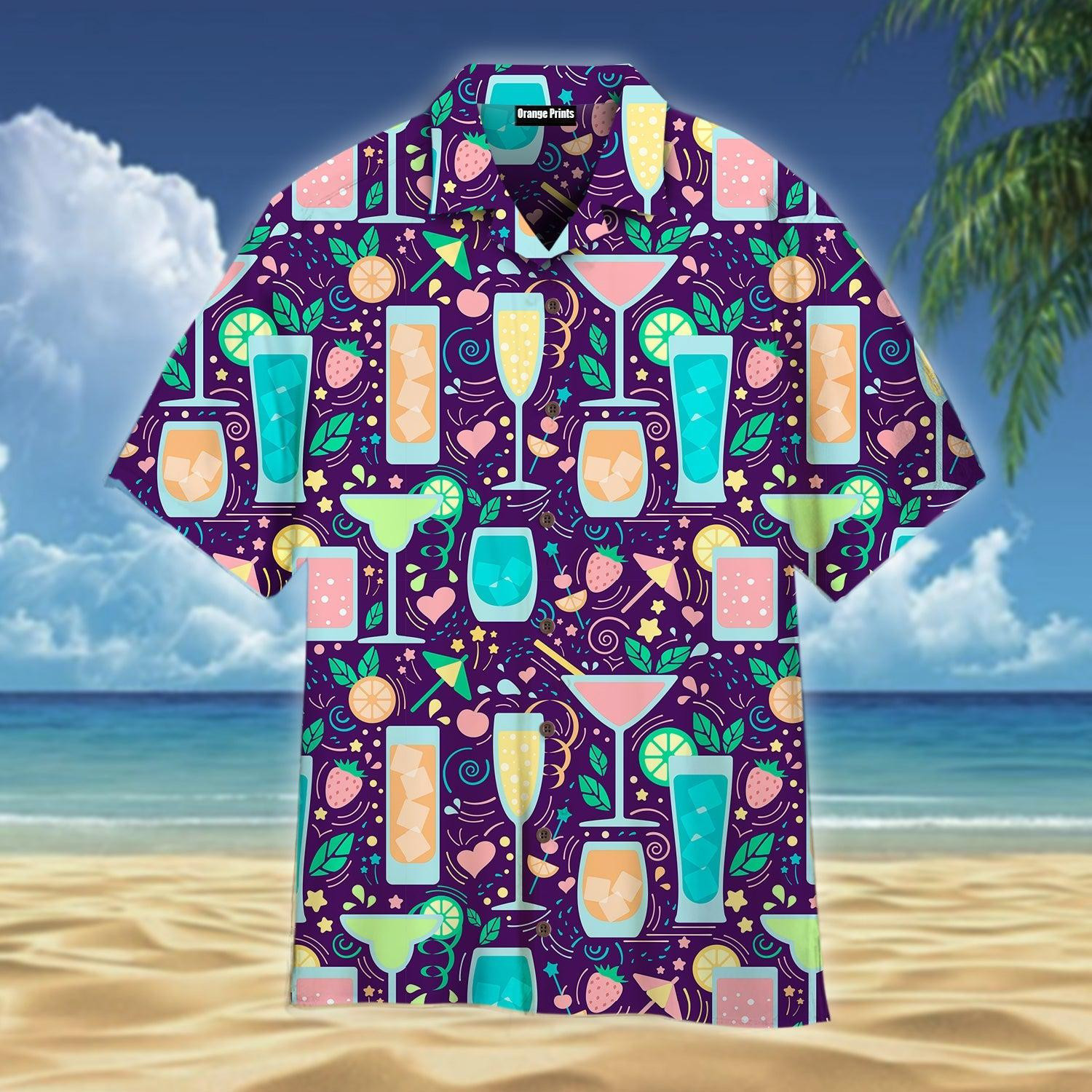 Cocktail Summer Hawaiian Shirt