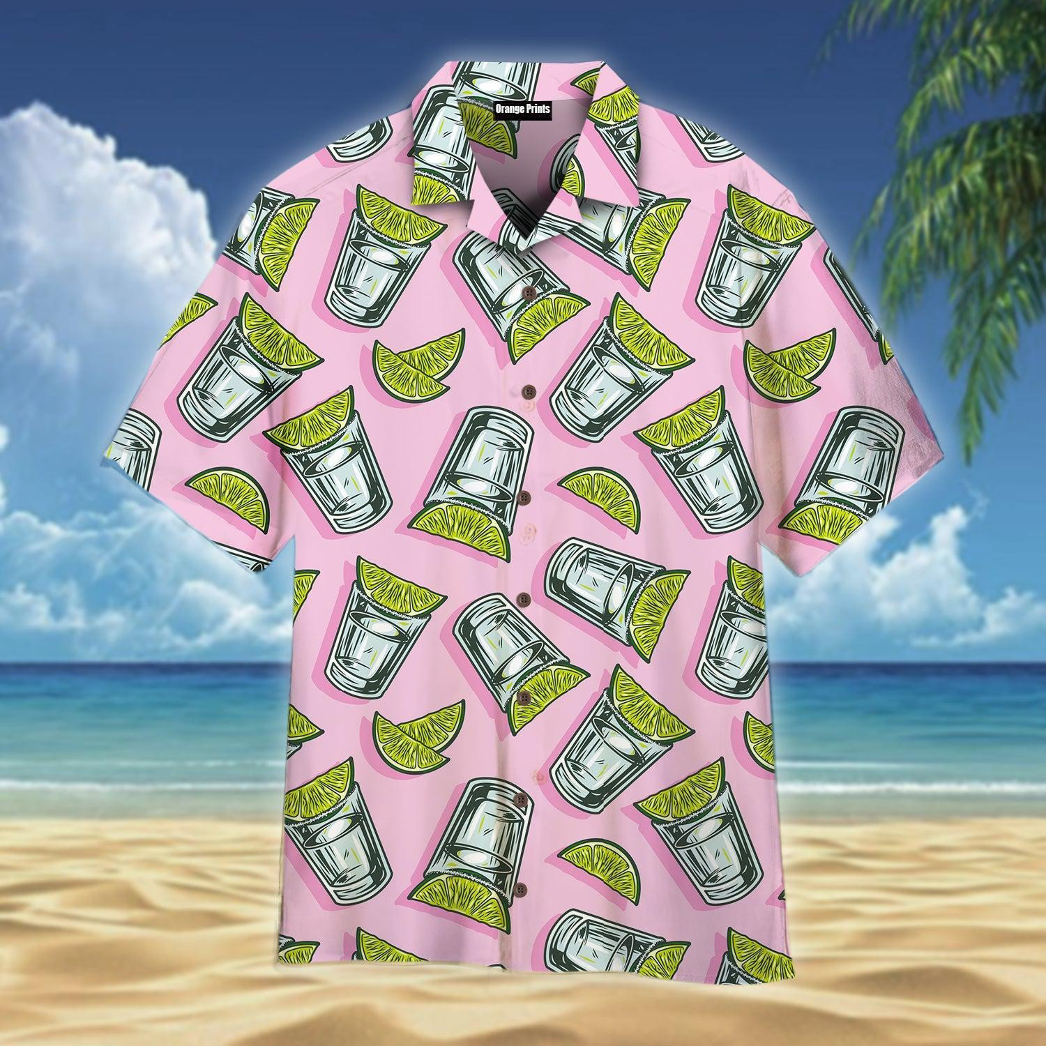 Cocktail Tequila With Lime Hawaiian Shirt